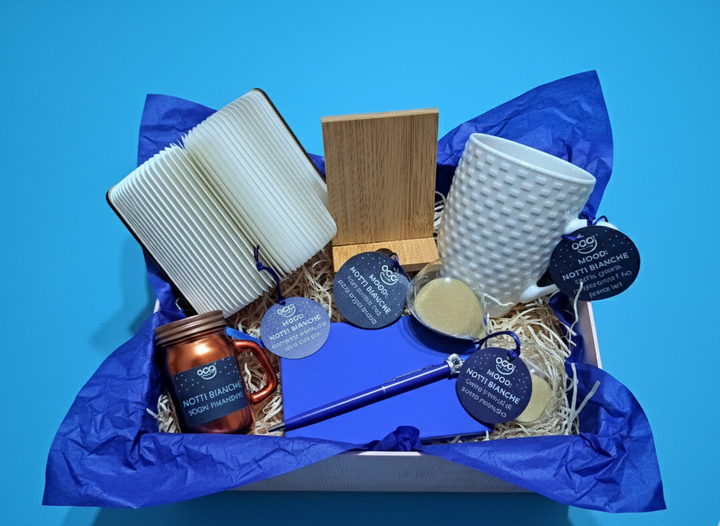 Mood Box NOTTI BIANCHE OggiComeMiGira box regalo originale