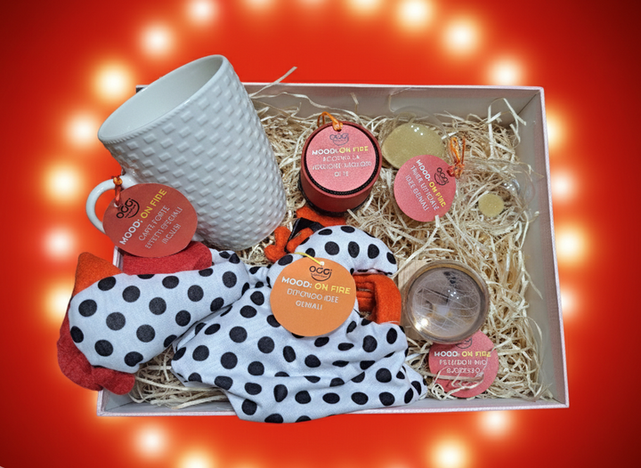 Mood Box On Fire Intenso OggiComeMiGira box regalo originale energica ironica