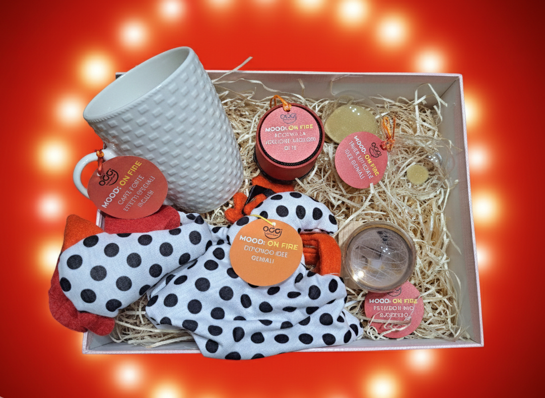 Mood Box On Fire OggiComeMiGira box regalo originale energica ironica