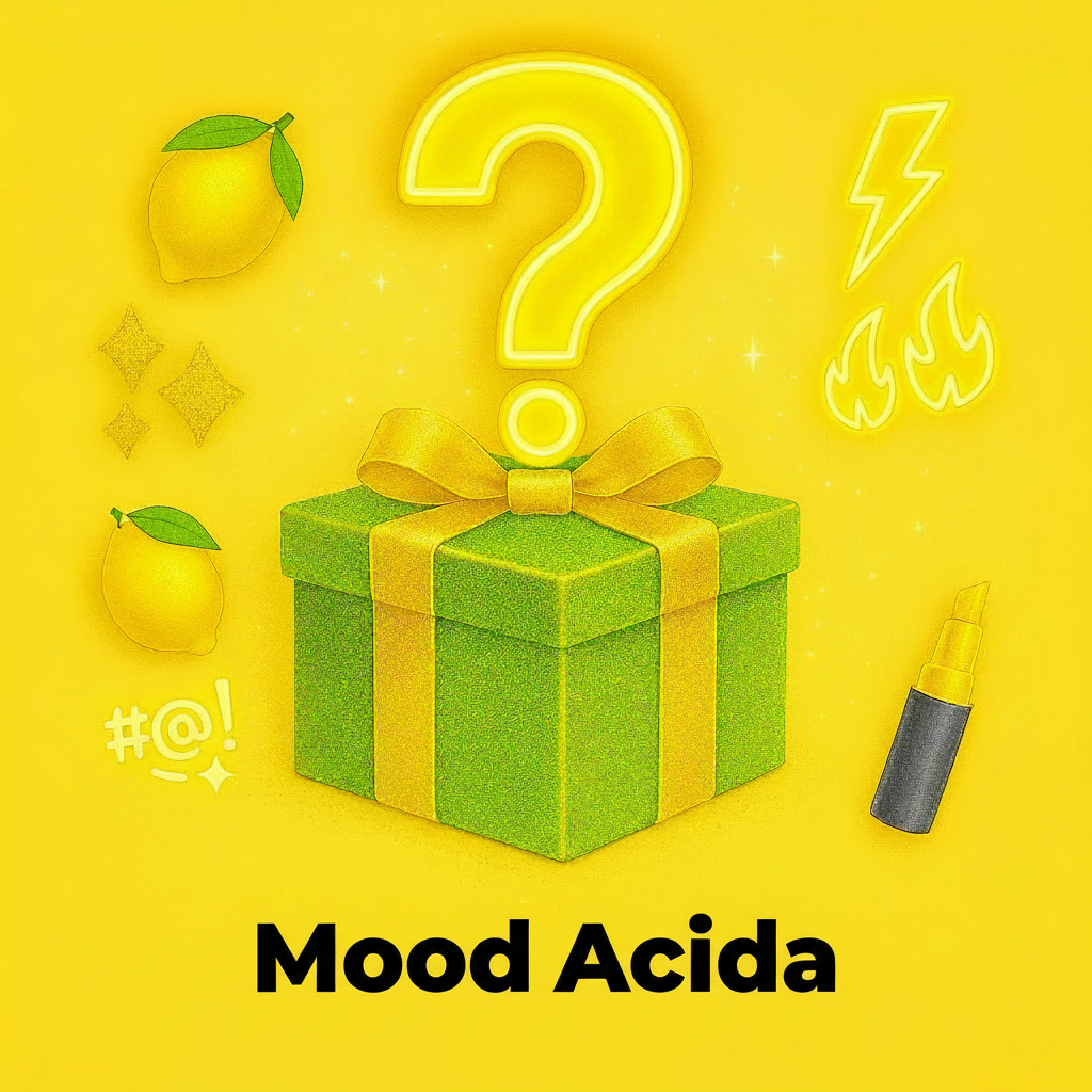 Mistery Box Acida Chic OggiComeMiGira regalo originale ironico elegante