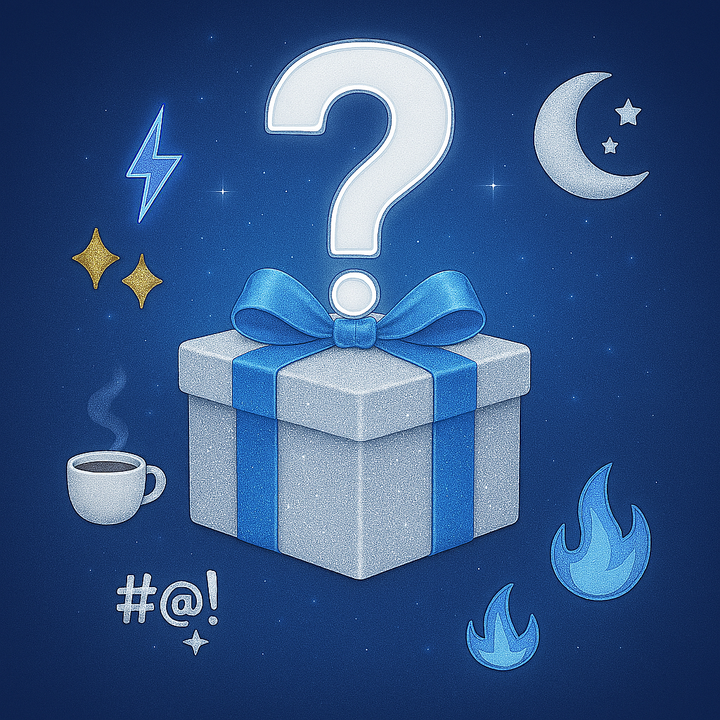 Mistery Box On Fire OggiComeMiGira regalo originale energico