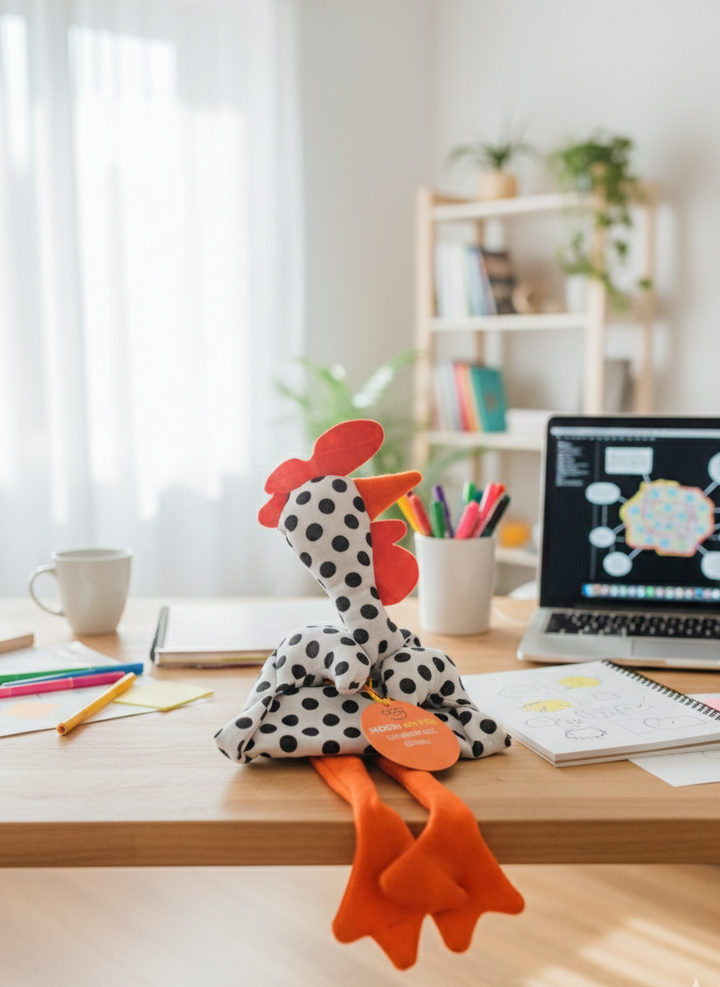 Regalo originale, Mood On Fire gallina porta buste in stoffa idee geniali. OggiComeMiGira