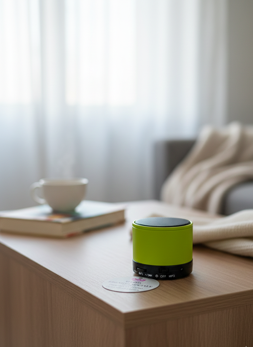Regalo originale OggiComeMiGira Speaker Bluetooth "Playlist in corso: non disturbare. In Box Mood Eremita sociale.